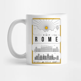 Rome Minimal Lineal Poster Mug